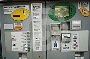 Automatic Ticket Vending Machine in Helsinki, Finland