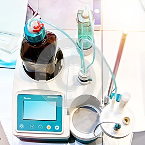 Automatic titrator at exhibition