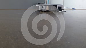 Automaticcleaner robot work on polished floor