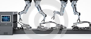 Automation aumobile factory concept photo