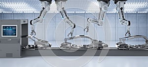 Automation aumobile factory concept photo