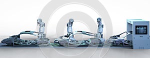 Automation aumobile factory concept photo