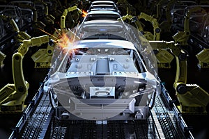 Automation aumobile factory photo