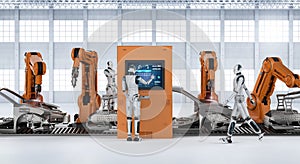 Automation aumobile factory concept photo