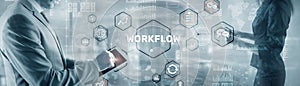 Automation of business workflows. Work process