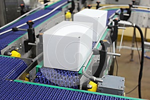 Automation - Cardboard boxes on conveyor belt