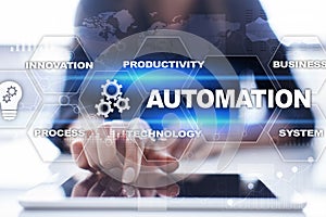 Automation concept as innovation, improving productivity in business processes