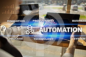 Automation concept as innovation, improving productivity in technology processes