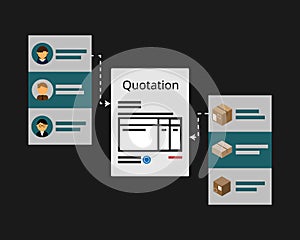 Automation CRM for sales software to help track ownership and stock system vector