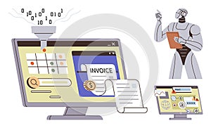 AI-powered Automation for Invoice Processing, Data Management, and Financial Analysis in Digital Systems