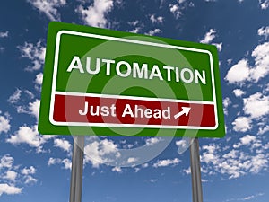 Automation road sign