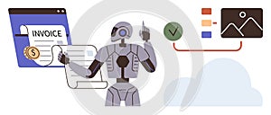 Automation Robot Managing Digital Invoices and Data Integration in a Cloud-Based System