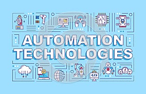 Automation technologies word concepts banner