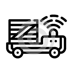 Automation transportation car line icon vector illustration