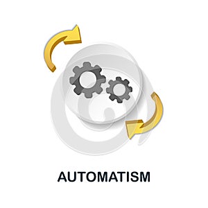 Automatism icon. 3d illustration from personal productivity collection. Creative Automatism 3d icon for web design