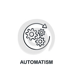 Automatism icon. Line simple icon for templates, web design and infographics