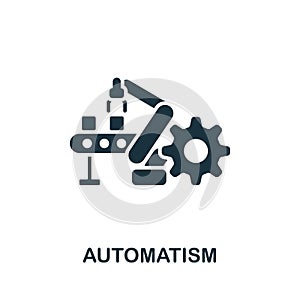 Automatism icon. Monochrome simple Human Productivity icon for templates, web design and infographics
