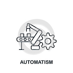 Automatism icon. Monochrome simple Human Productivity icon for templates, web design and infographics