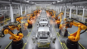 Automobile assembly line production