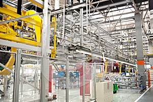 Automobile assembly shop panorama