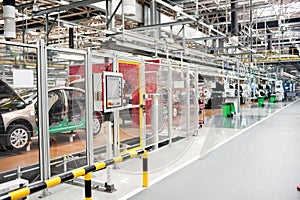 Automobile assembly shop panorama