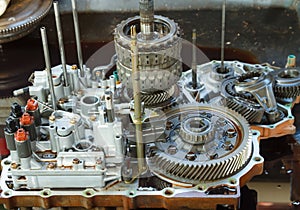 Automobile automatic transmission overhaul.