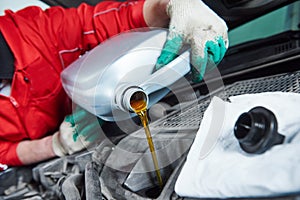 Automobile car oil replacement