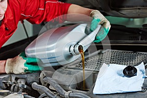 Automobile car oil replacement