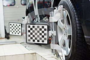 Automobile car wheel alignment