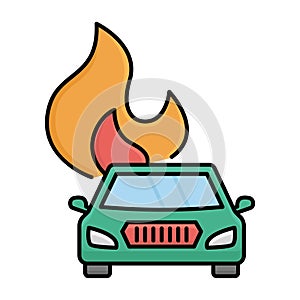 Automobile Isolated Vector icon that can be easily modified or edited