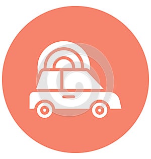 Automobile Isolated Vector Icon which can easily modify or edit
