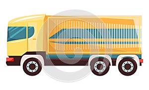 Automobile Lorry with Container Delivery Shipping