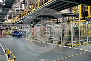 Automobile production workshop corridor