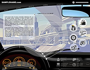 Automobile Service Website design template