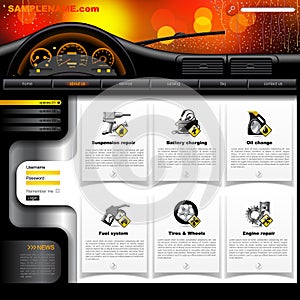 Automobile Service Website Template