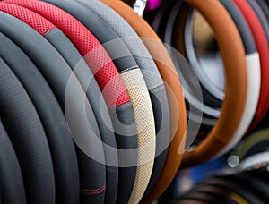 Automobile steering wheel cover