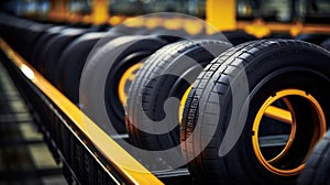 Automobile tyre vehicle car black tire new rubber wheel auto transportation