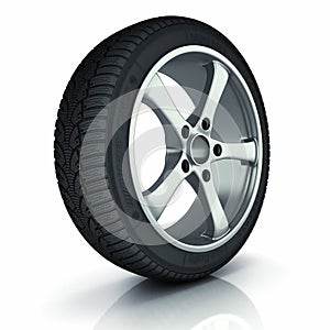 Automobile winter tire.