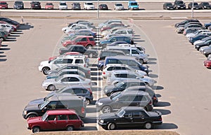 Automobiles on parking photo