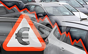 Sales slump in the automotive industry photo