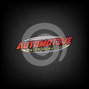 Automotive car badge logo Perfect logo for business related to automotive industry car