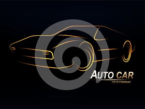 Automotive car design vector for the auto business.  illustration.ESP10