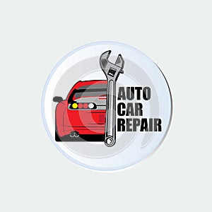 AUTOMOTIVE CAR REPAIR LOGO DESIGN SUITABLE FOR COMPANY LOGO STICKERS AND SCREENS