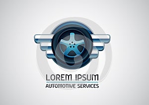 Automotive, car services, vector logo