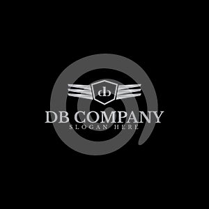 Automotive DB Letter Logo Vector.