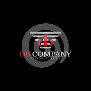 Automotive DB Letter Logo Vector. Simple and modern.