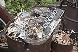 Automotive electronics in trash cans