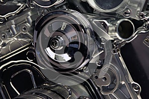 Automotive Engine Close Up