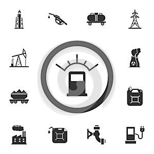 Automotive fuel ratio icon. Simple element illustration. Automotive fuel ratio symbol design from Petrol collection set. Can be us