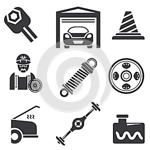 Automotive icons photo